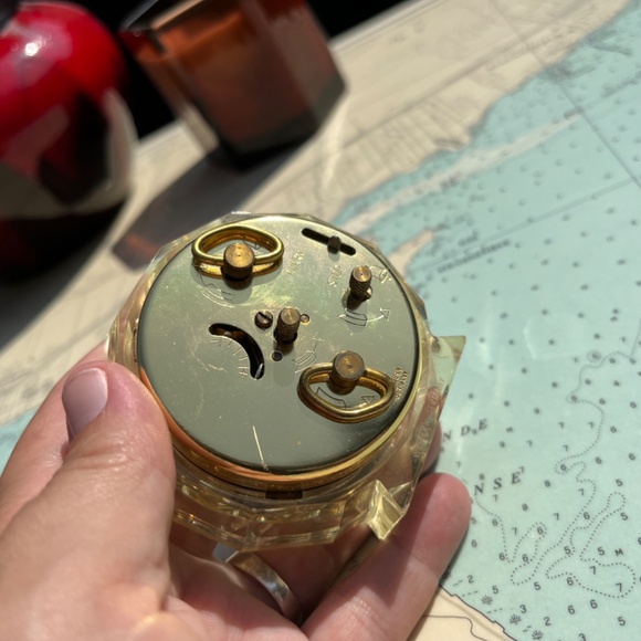 Vintage Semca Lucite Travel Alarm Clock - Picture 5 of 5